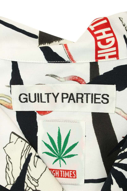 WACKO MARIA White HIGH TIMES Ukiyo-e Aloha S/S Shirt Size XL