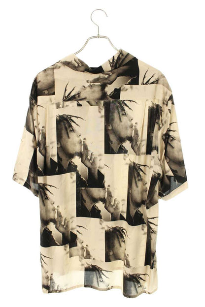 WACKO MARIA Artist Print Rayon Aloha S/S Shirt Brown Size L