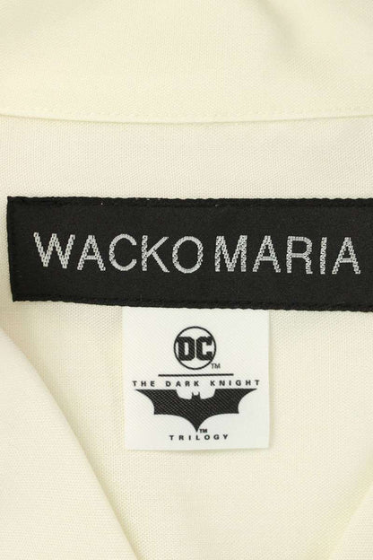 WACKO MARIA Movie Print Tencel Aloha S/S Shirt White Size XL