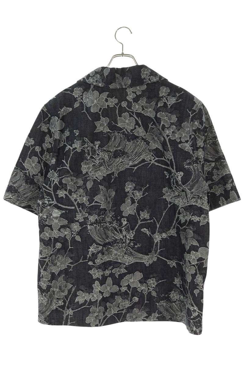 LOUISVUITTON 24AW Embroidered Floral Denim S/S Shirt Size S