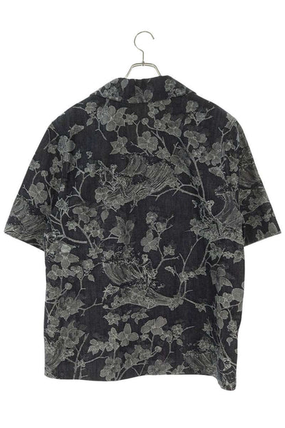 LOUISVUITTON 24AW Embroidered Floral Denim S/S Shirt Size S