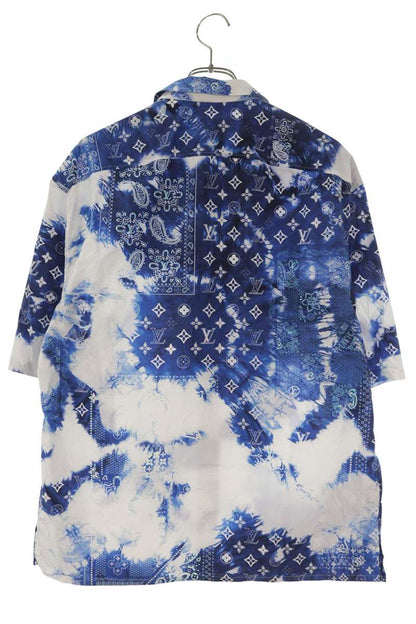 LOUISVUITTON Monogram Bandana Hook Detail S/S Shirt Size L