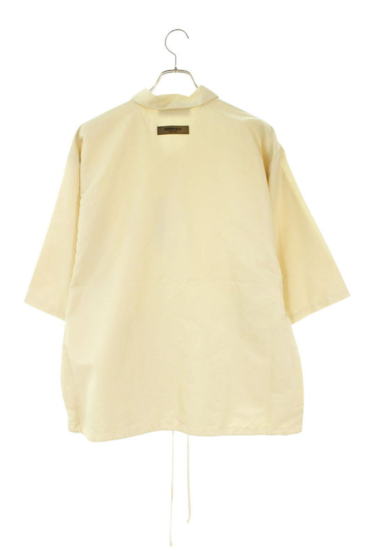 FOG ESSENTIALS Nylon Logo Patch S/S Coach Shirt Beige Size L