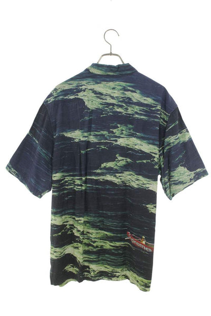 SUPREME 25SS Boat All-Over Print Rayon SS Shirt Blue Size XL