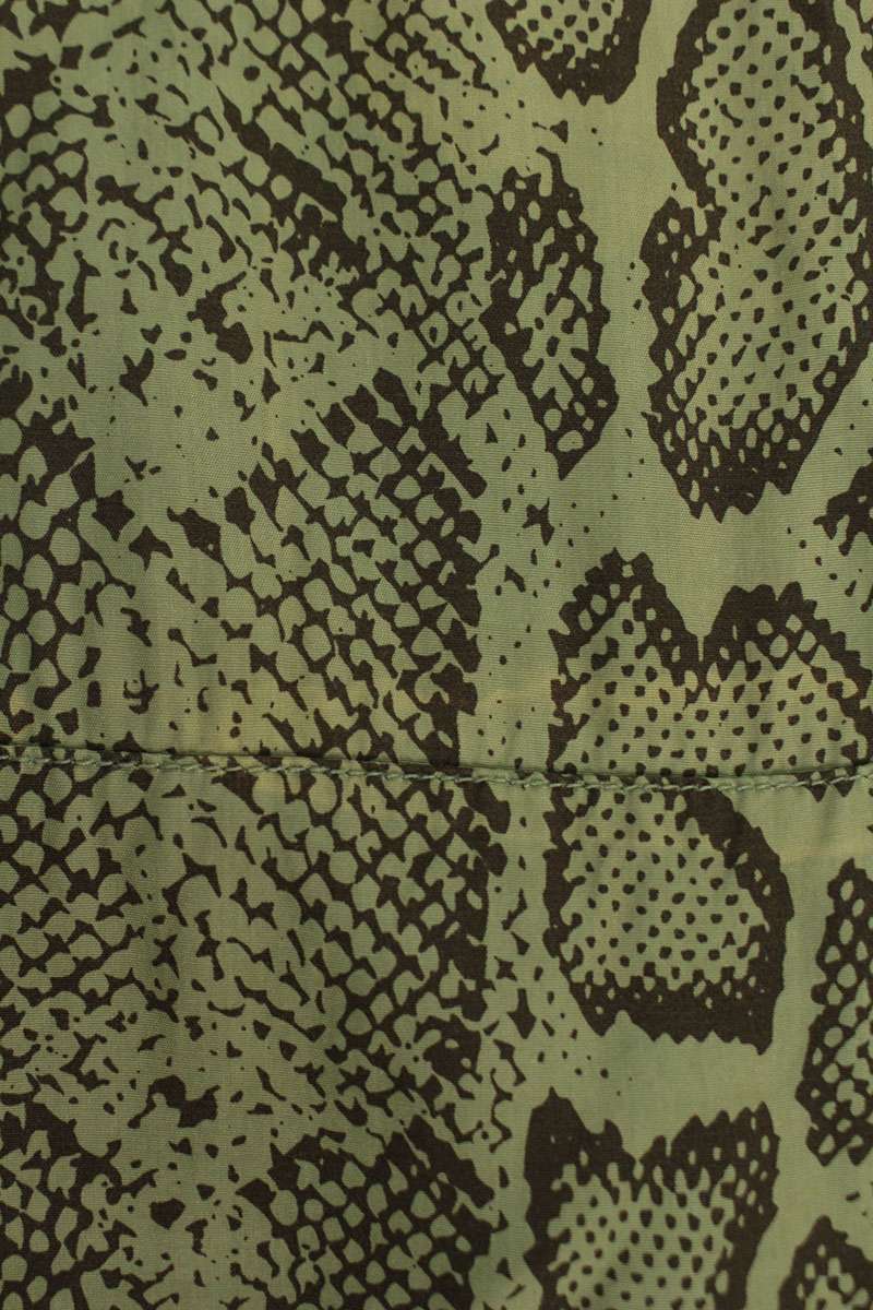 SUPREME 24SS Snake Pattern Rayon SS Shirt Green Size XL