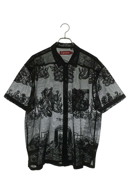 SUPREME 25SS Last Supper Lace SS Shirt Black Size L
