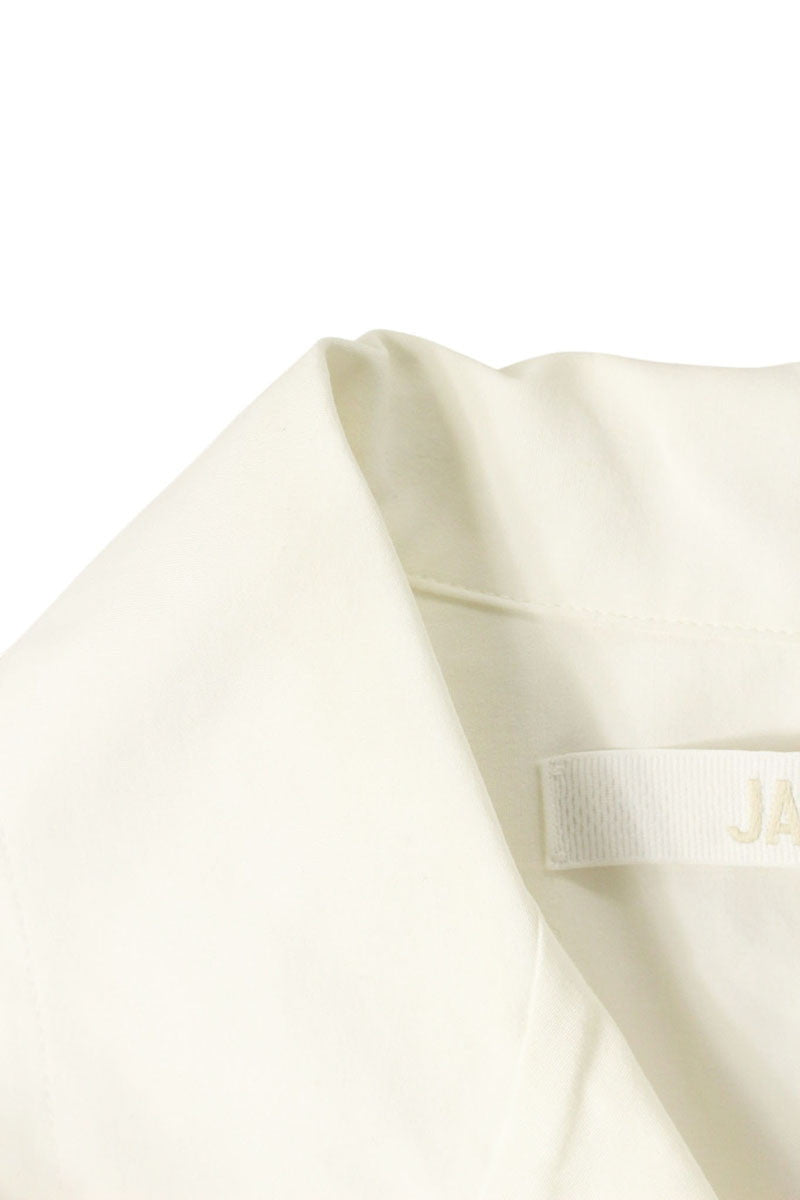 JACQUEMUS White Floral Open Collar S/S Shirt Size L