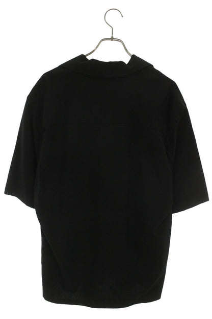MARNI Black Wool Logo Embroidered S/S Shirt Size S