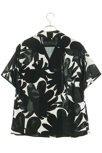 MARNI 19SS All-Over Pattern Open Collar SS Shirt Size 38