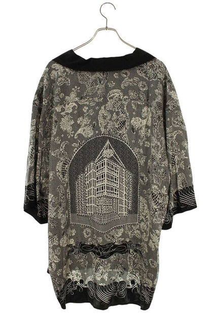 ACNE STUDIOS Allover Print Rayon S/S Black/White Size XL