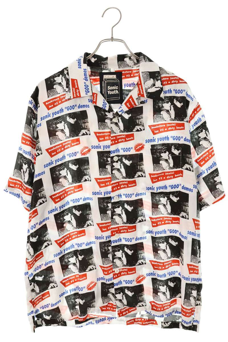 HYSTERIC GLAMOUR SONIC YOUTH GOO DEMOS Rayon SS Shirt Size L