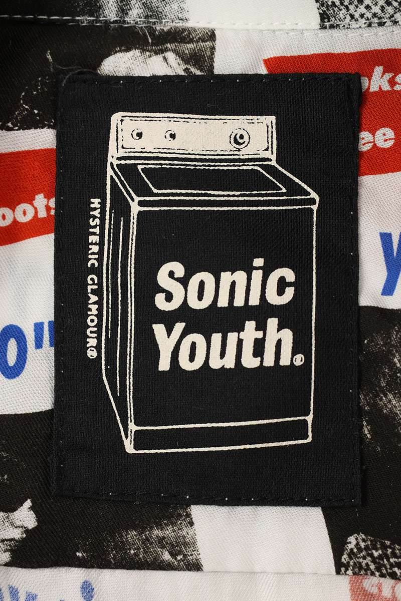HYSTERIC GLAMOUR SONIC YOUTH GOO DEMOS Rayon SS Shirt Size L