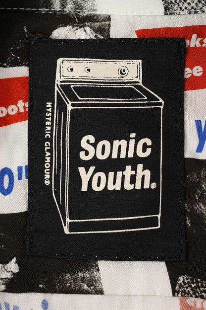 HYSTERIC GLAMOUR SONIC YOUTH GOO DEMOS Rayon SS Shirt Size L