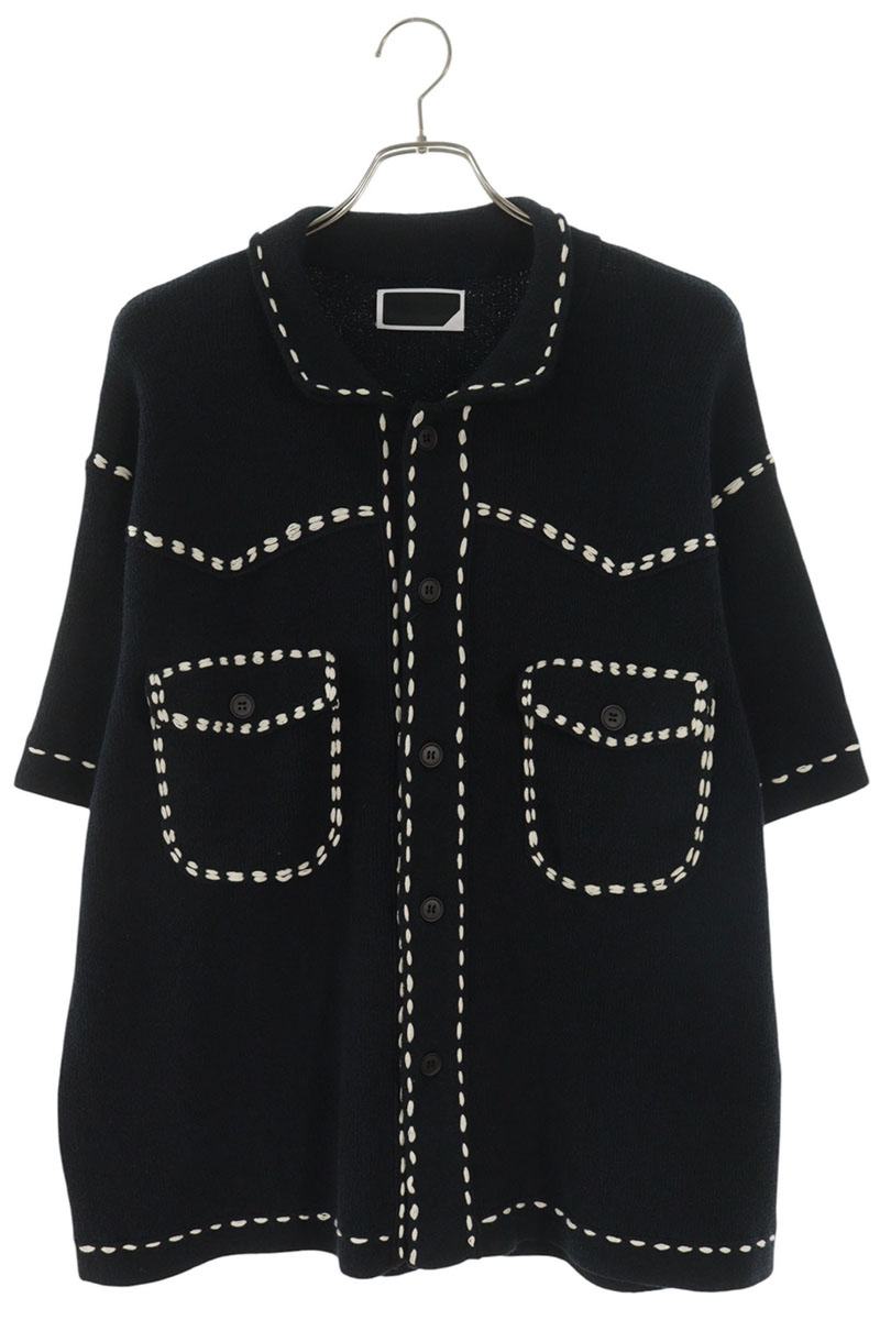 PHINGERIN 26SS Black Stitch Design S/S Shirt Size L