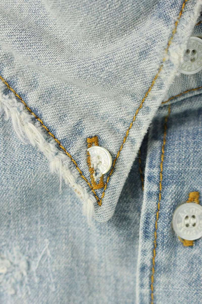 ACNE STUDIOS 26SS Repaired Cotton Short Sleeve Shirt Size M