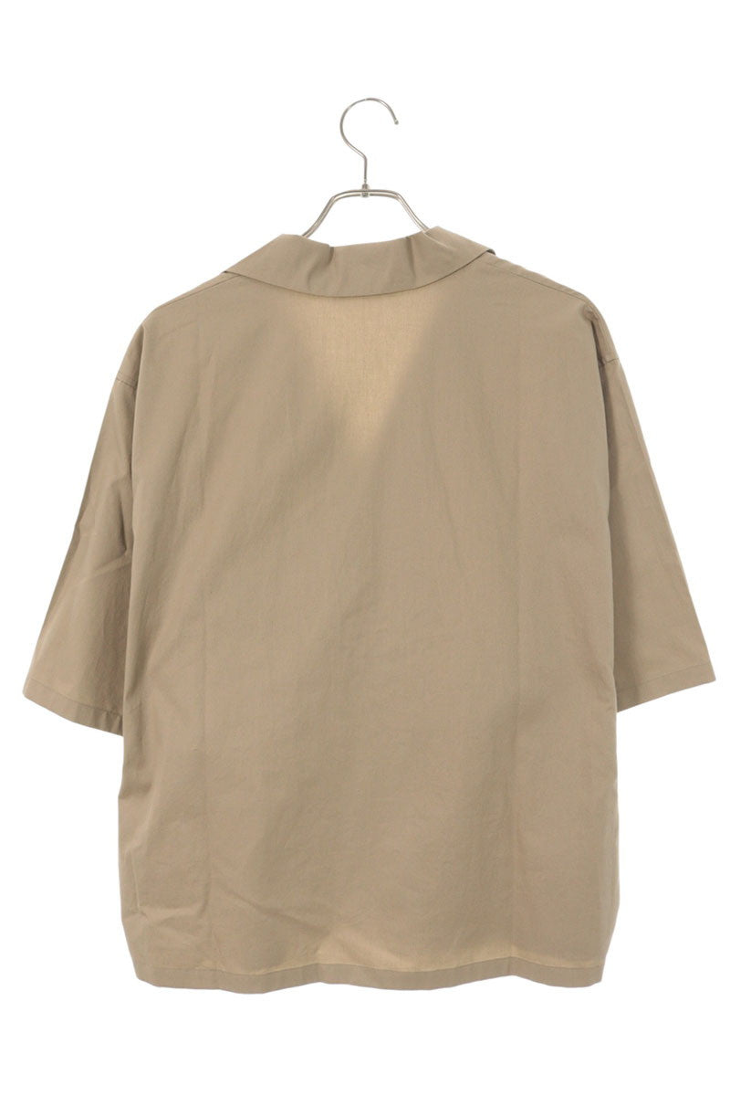 CELINE SS26 Triomphe Scout Short Sleeve Shirt Beige Size XXL