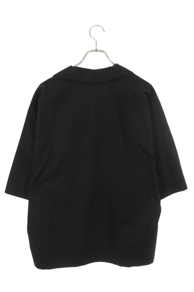 CELINE SS26 Triomphe Scout Short Sleeve Shirt Black Size XXL