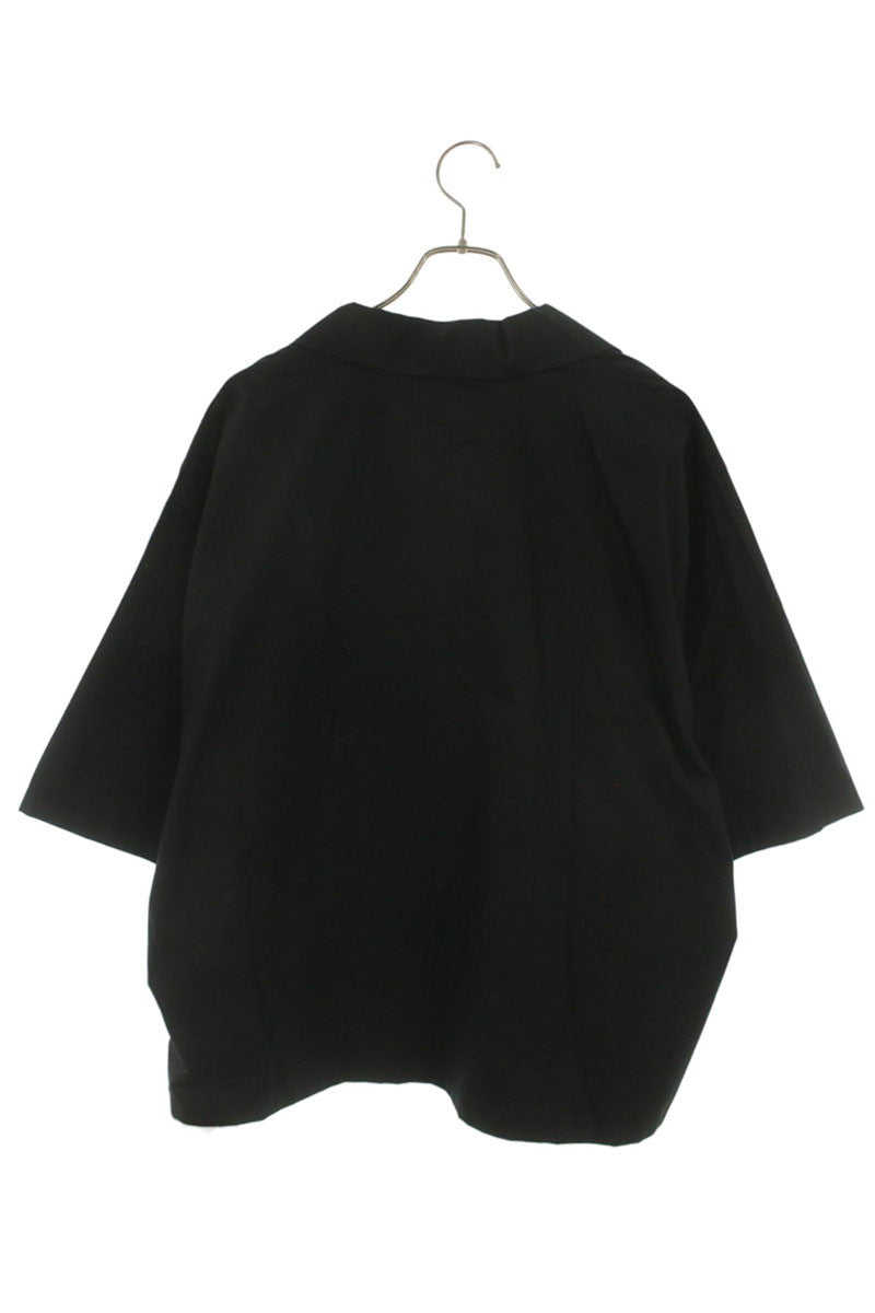 CELINE SS26 Triomphe Scout Short Sleeve Shirt Black Size XXS