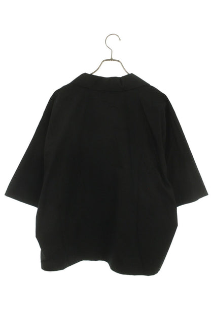 CELINE SS26 Triomphe Scout Short Sleeve Shirt Black Size XXS