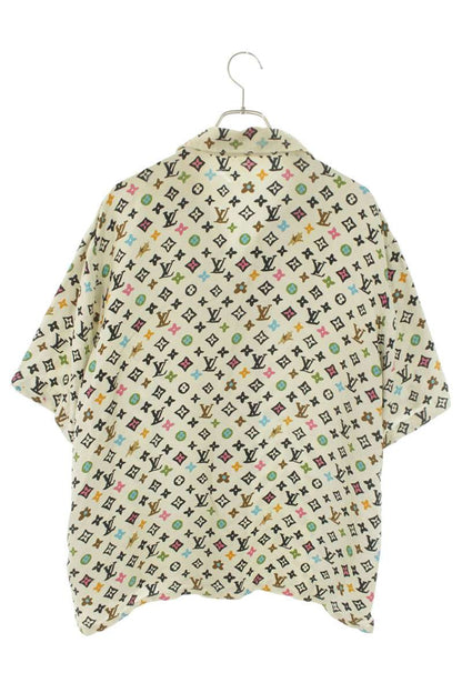 LOUISVUITTON 24AW Monogram Silk Short Sleeve Shirt Size XL