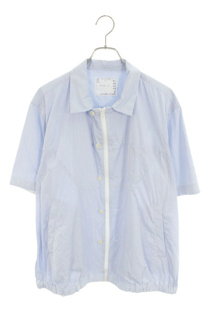 Sacai 25SS Multi Striped Zip-Up Cotton SS Shirt Size 3