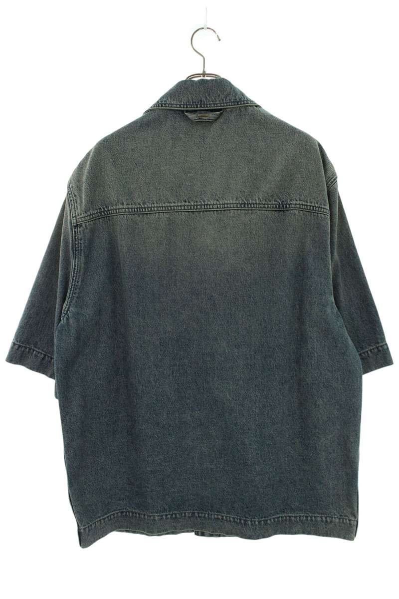 LOUISVUITTON 23AW Embossed Monogram Sleeve Shirt Size L