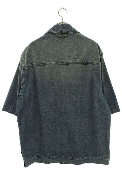 LOUISVUITTON 23AW Embossed Monogram Sleeve Shirt Size L