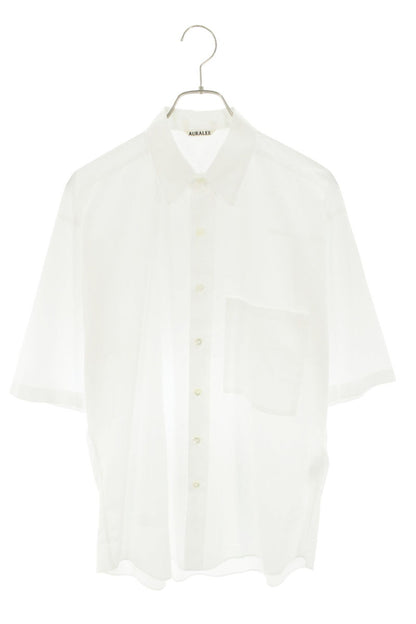 AURALEE 25SS White Washed Finx Twill Big Half Sleeve Size 4