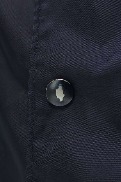 PRADA Re-Nylon Logo Plate S/S Shirt Navy Size S