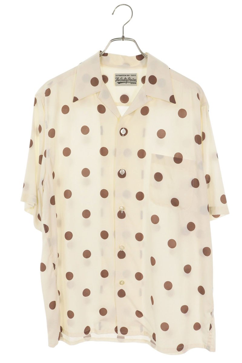 WACKO MARIA Dot Pattern Rayon Short Sleeve Shirt Size M