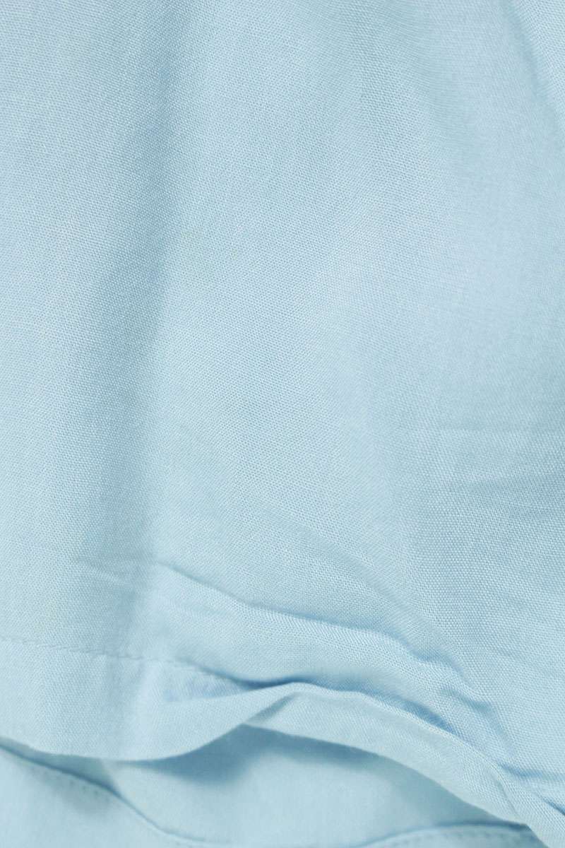 CELINE Logo Embroidered Bowling S/S Shirt Blue Size XXL