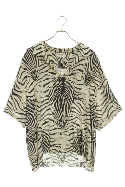CELINE Rayon Zebra All-Over Print S/S Shirt Multi Size XXL