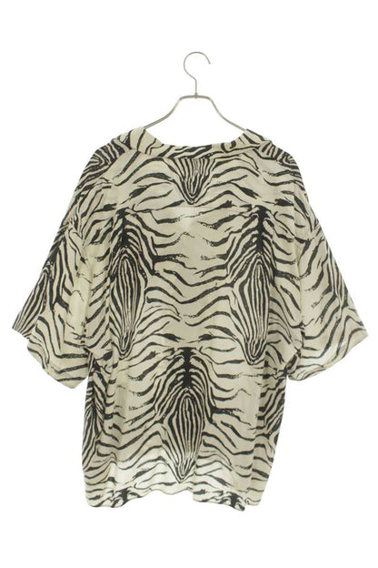CELINE Rayon Zebra All-Over Print S/S Shirt Multi Size XXL