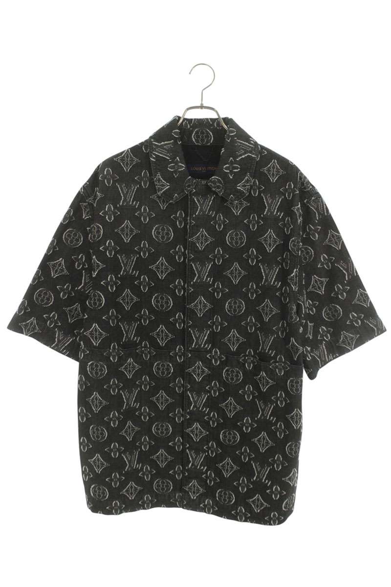 LOUISVUITTON 23AW Monogram Denim S/S Shirt Size M