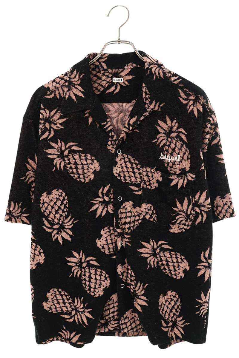 SEQUEL Pineapple Pile Aloha S/S Shirt Black Size S