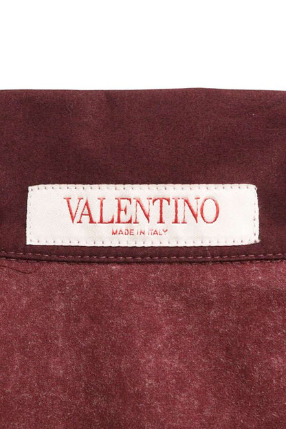 VALENTINO Floral Pattern Short Sleeve Cotton Shirt Size L