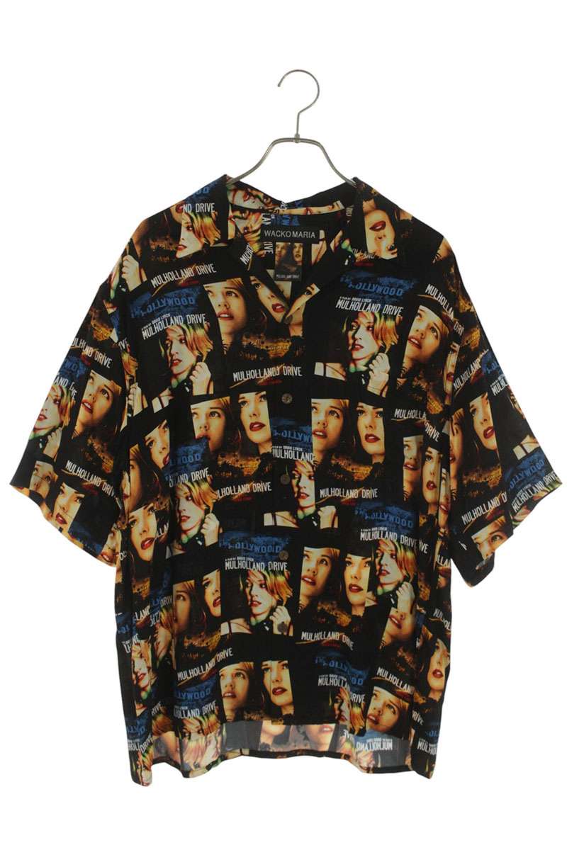 WACKO MARIA MULHOLLAND DRIVE Aloha S/S Shirt Black Size XL