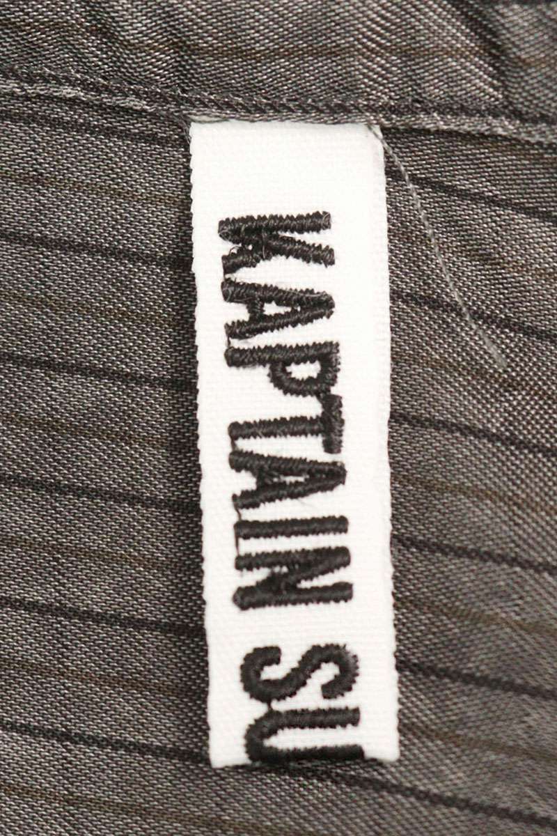 KAPTAIN SUNSHINE 25SS Cupro Open Collar S/S Gray Size XS