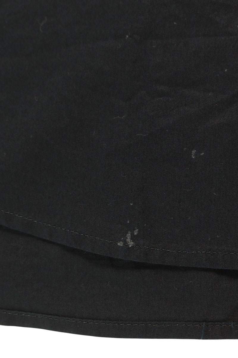 BALENCIAGA Logo Embroidered Pocket S/S Shirt Black Size XXS