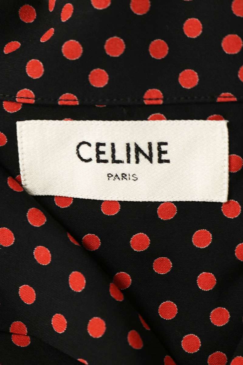 CELINE 20SS Dot Hawaiian Rayon Short Sleeve Shirt Size XXL