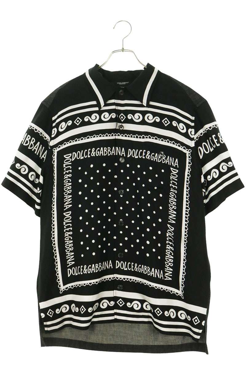 DOLCE & GABBANA 25SS Silk Panel S/S Shirt Multi Size XXL