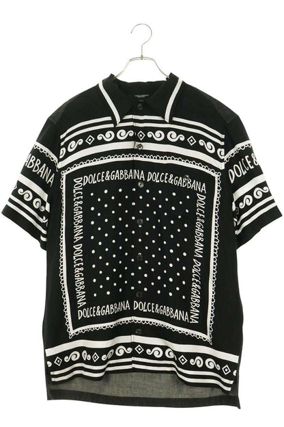 DOLCE & GABBANA 25SS Silk Panel S/S Shirt Multi Size XXL