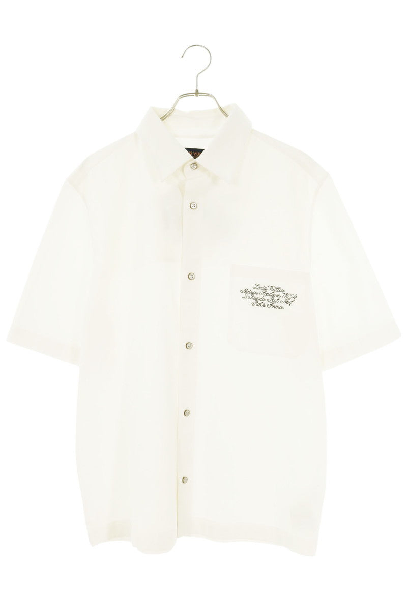 LOUISVUITTON Embellished Embroidered Cotton Shirt Size S