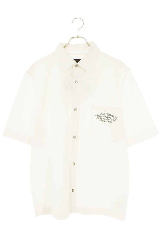 LOUISVUITTON Embellished Embroidered Cotton Shirt Size S