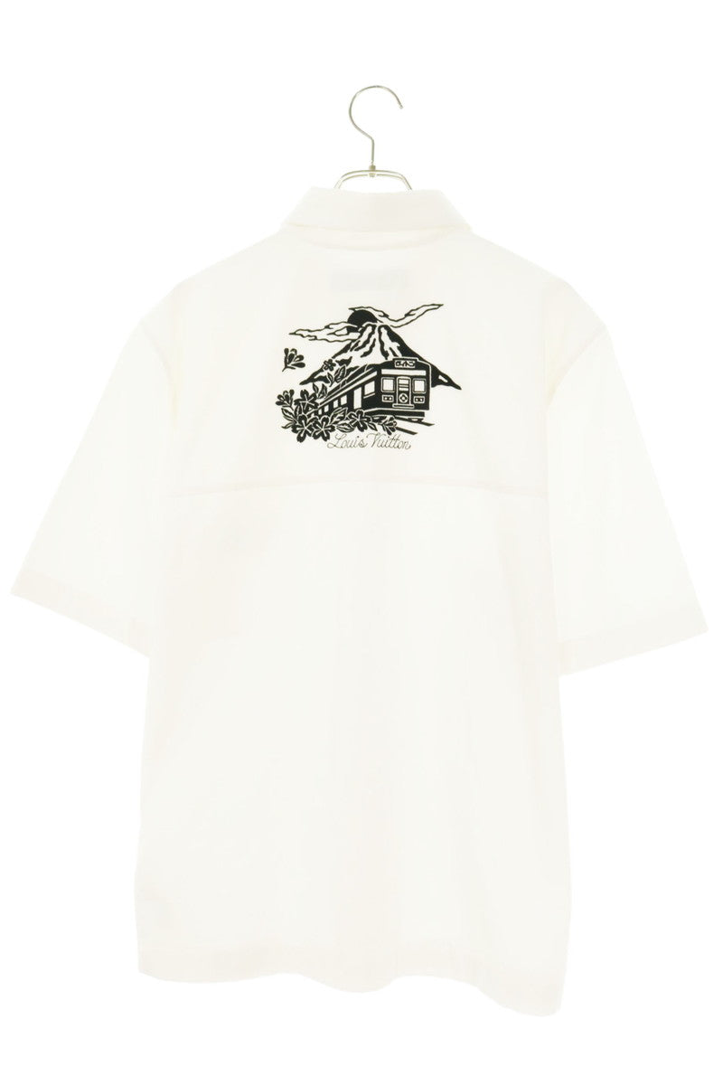 LOUISVUITTON Embellished Embroidered Cotton Shirt Size S