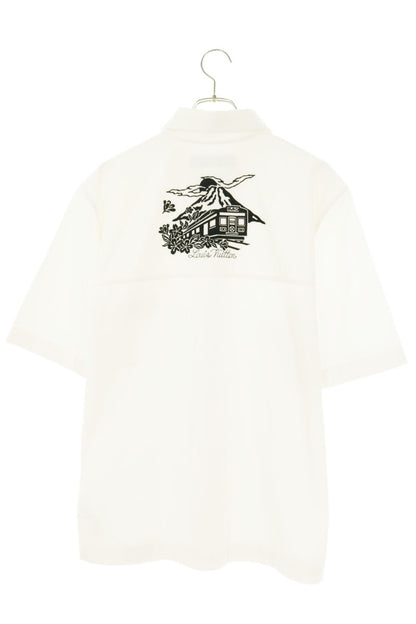 LOUISVUITTON Embellished Embroidered Cotton Shirt Size S
