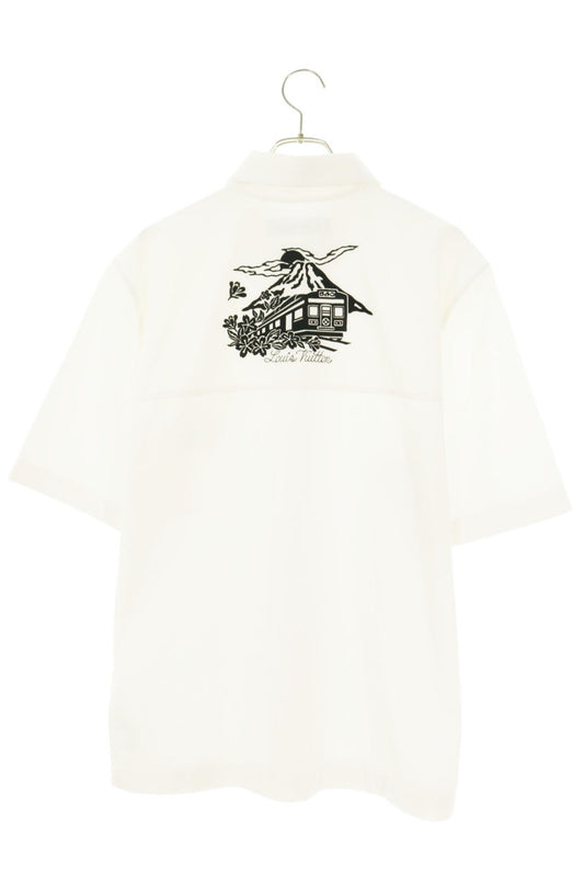 LOUISVUITTON Embellished Embroidered Cotton Shirt Size S