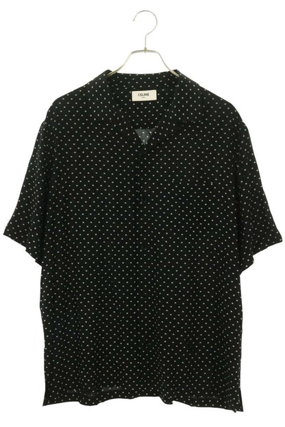 CELINE Trionphe Print Short Sleeve Shirt Size XXL
