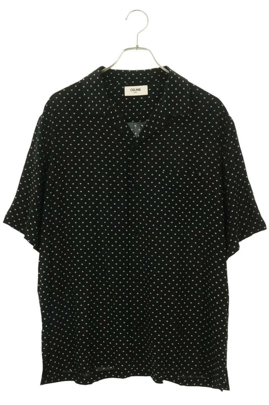 CELINE Trionphe Print Short Sleeve Shirt Size XXL