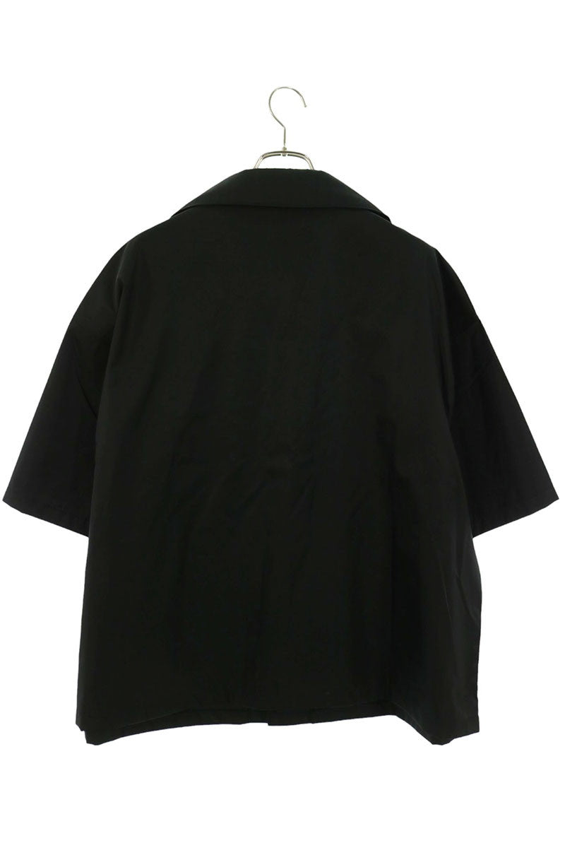 PRADA Re-Nylon Triangle Logo S/S Shirt Black Size XXL